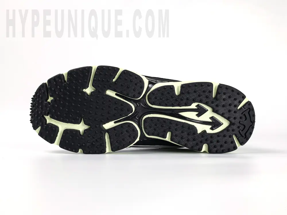 the black outsole