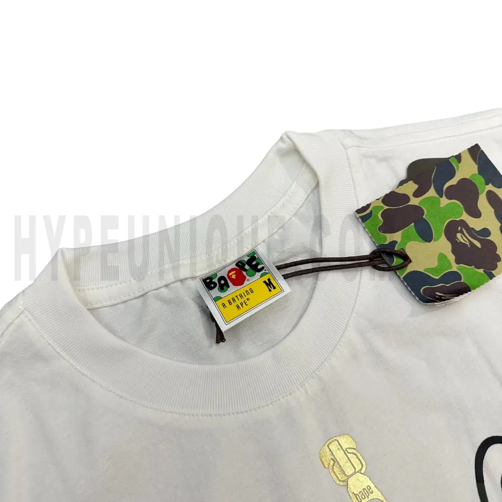 Neckline tag close-up, displaying garment care symbols and brand information with fashion-forward presentation.