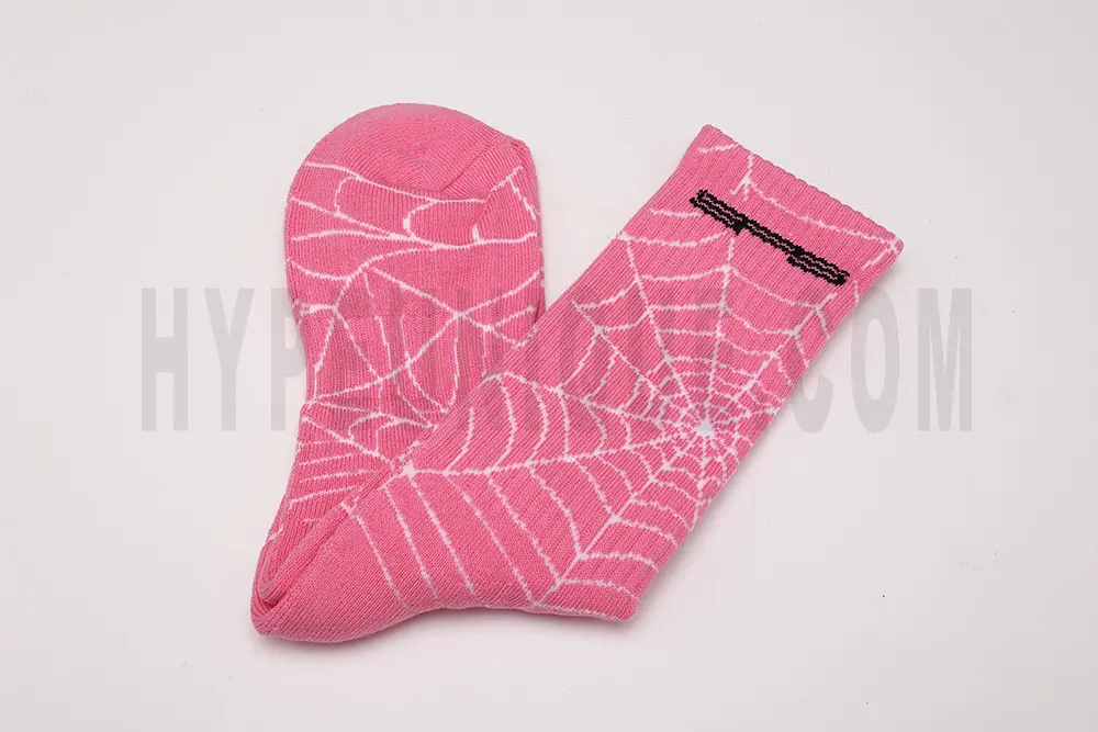 Sp5der All Over Print Socks ‘Pink’ Reps