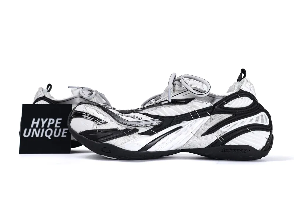 3XL Soleless Stapled Sneaker Black White