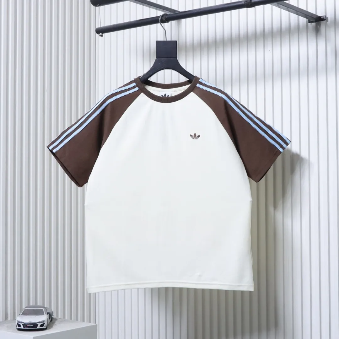 Adidas BRITCORE RINGER Retro Three Stripes T-Shirt