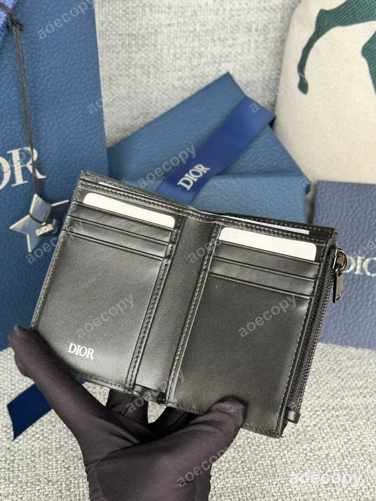 激安 ディオール デニム ブルー ウォレット コピー C139 No.0047