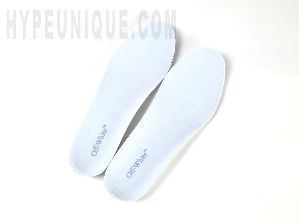 the light blue insole