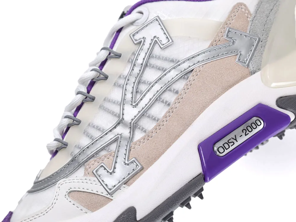 Off-White ODSY-2000 Low Top Sneakers – White Purple