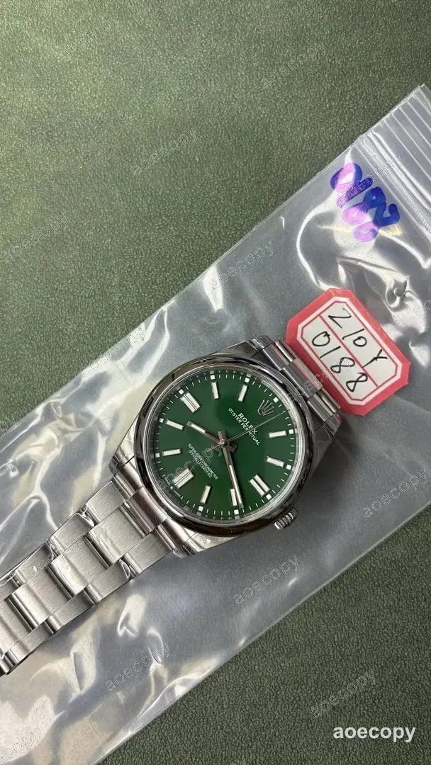 激安 ロレックス オイスターパーペチュアル グリーン ウォッチ N級品 Z10Y0188 No.0042
