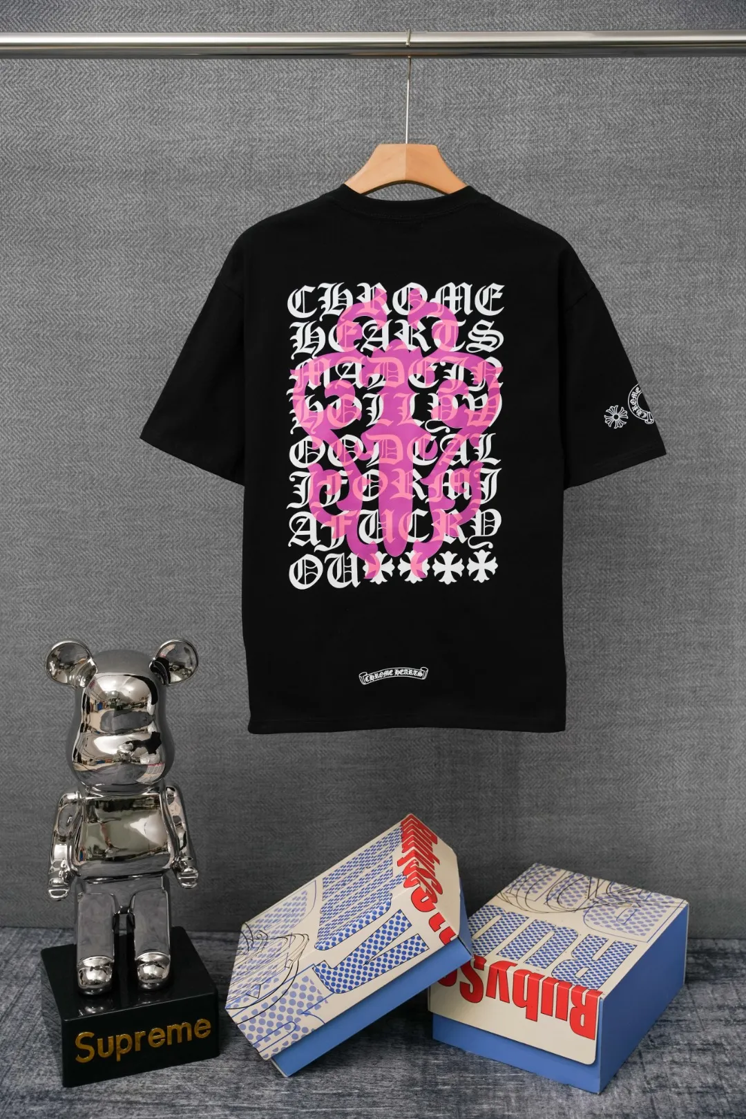 CH Pink Cross Monogram Graphic T-Shirt