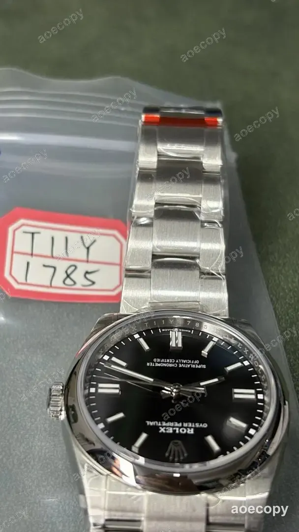 大人気★ ロレックス オイスターパーペチュアル ブラック ウォッチ 偽物 T11Y1785 No.0108