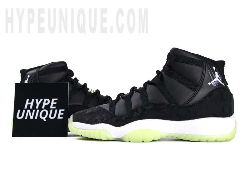 Jordan 11 Retro Black Barely Volt