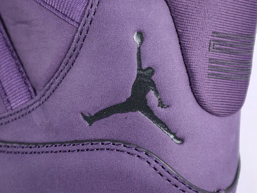 Purple sneaker interior view