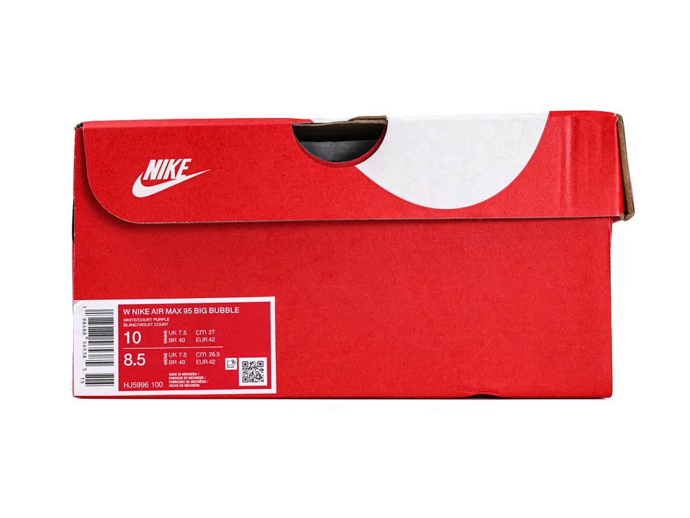 Air Max 95 OG Big Bubble Grape Original Shoe Box