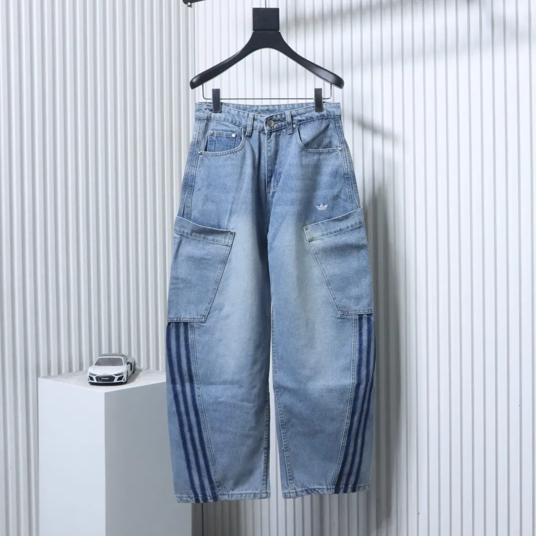 Adidas Trefoil Label Cargo Jeans