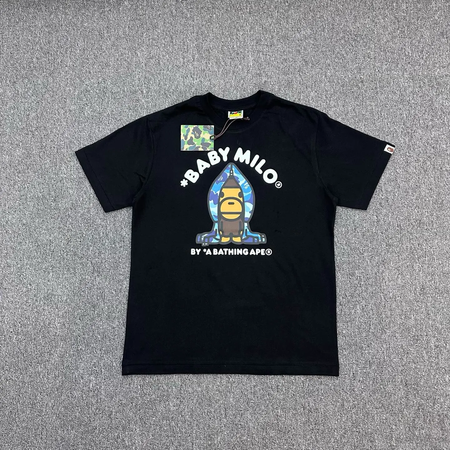 BAPE Cartoon Ape “Blue” Camouflage T-Shirt