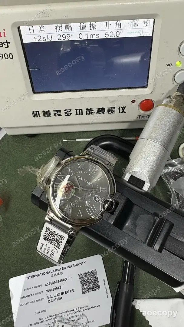 注目の新作 カルティエ バロン ブルー グレー ウォッチ N級品 No.0047