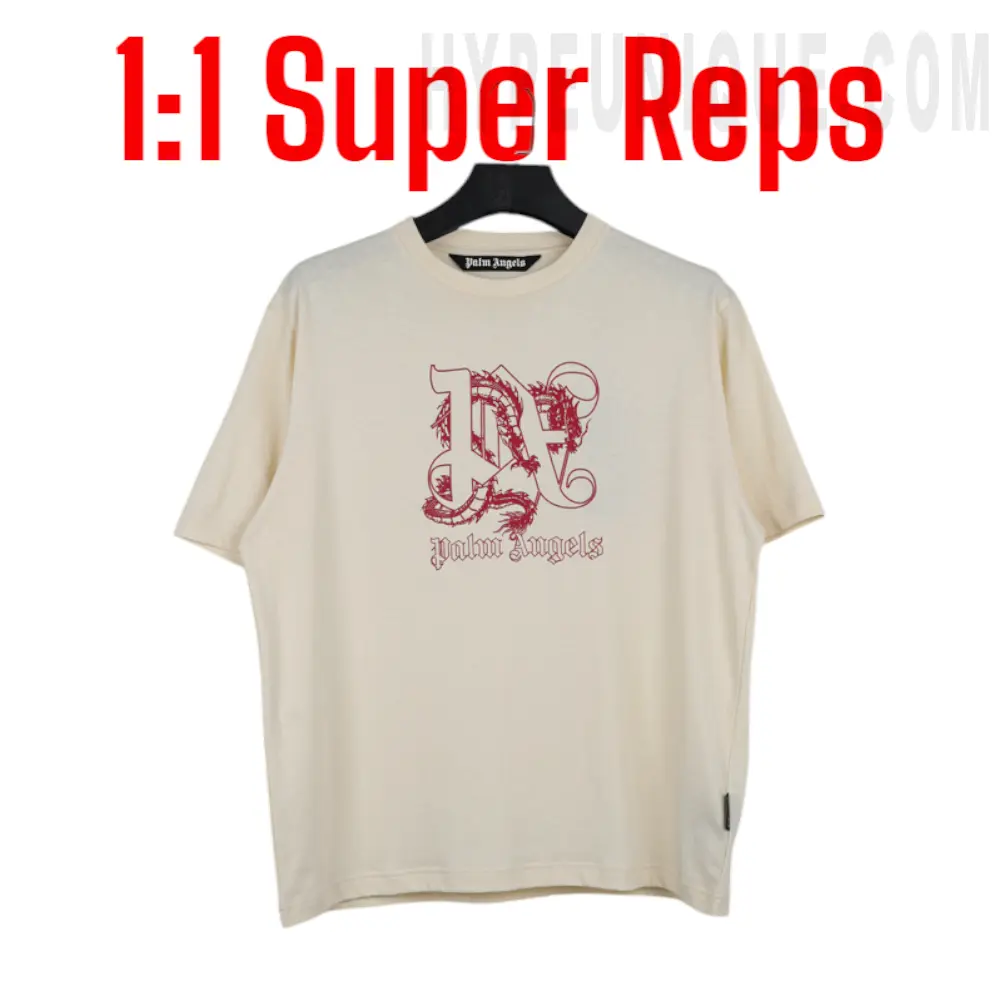 Palm Angels T-Shirt Slim With Dragon – Lunar New Year