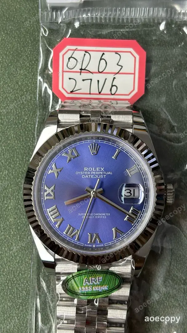激安 ロレックス デイトジャスト ブルー ウォッチ N級品 6R6327V6 No.0006
