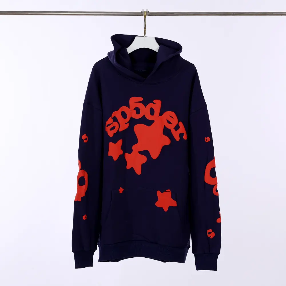 Sp5der Beluga Hoodie ‘Navy’ Reps