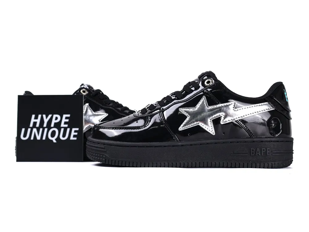 A Bathing Ape x Solebox Bape Sta “Tokyo Lights” (Patent Black)