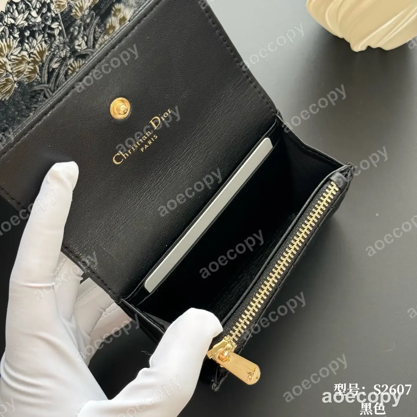 人気新作 ディオール レディ ディオール レザー ウォレット 偽物 No.0007