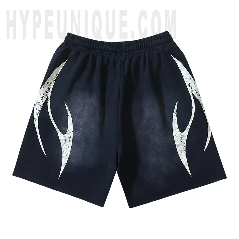 The back of the black shorts
