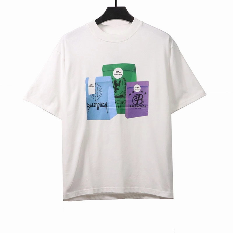Colorful Bag Logo Print T-shirt
