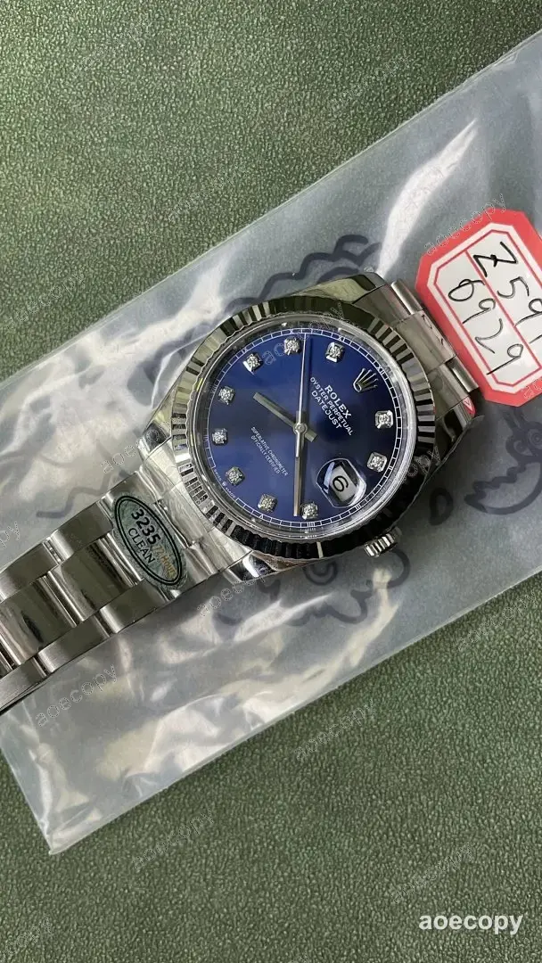 激安 ロレックス デイトジャスト ブルー ウォッチ N級品 Z59T6929 No.0105