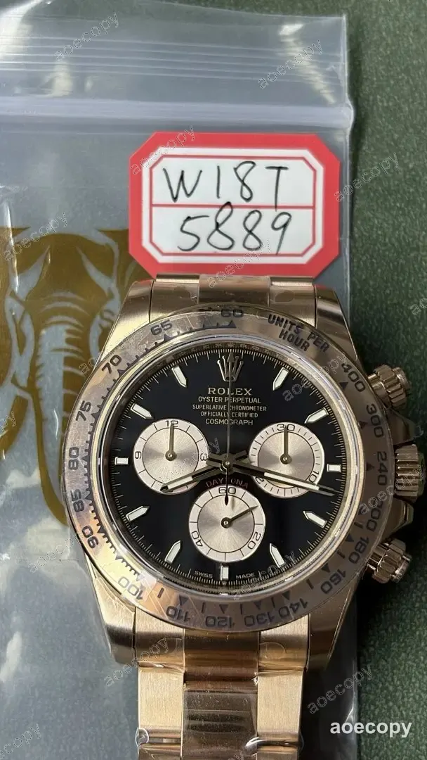 新作 ロレックス ブラック ウォッチ スーパーコピー W18T5889 No.0217