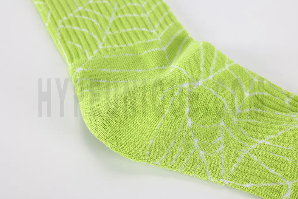 Sp5der All Over Print Socks ‘Green’ Replica