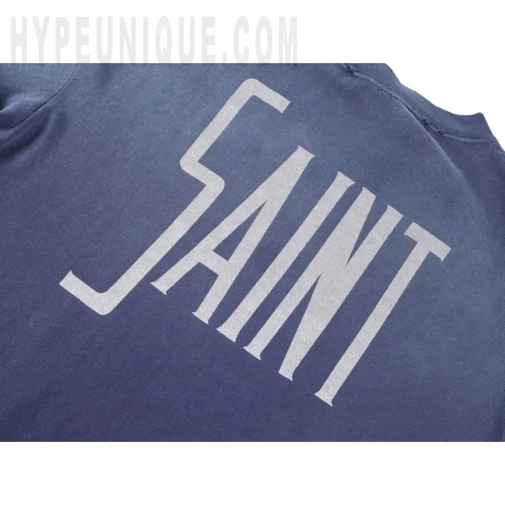 Printed graphic on the back of the garment