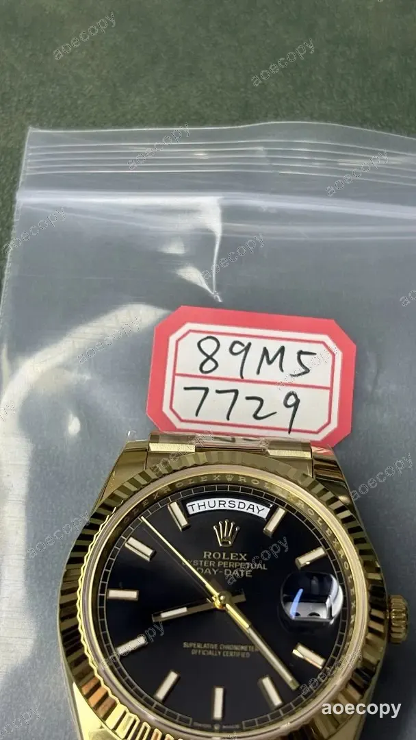 激安 ロレックス デイデイト ブラック ウォッチ N級品 89M57729 No.0060