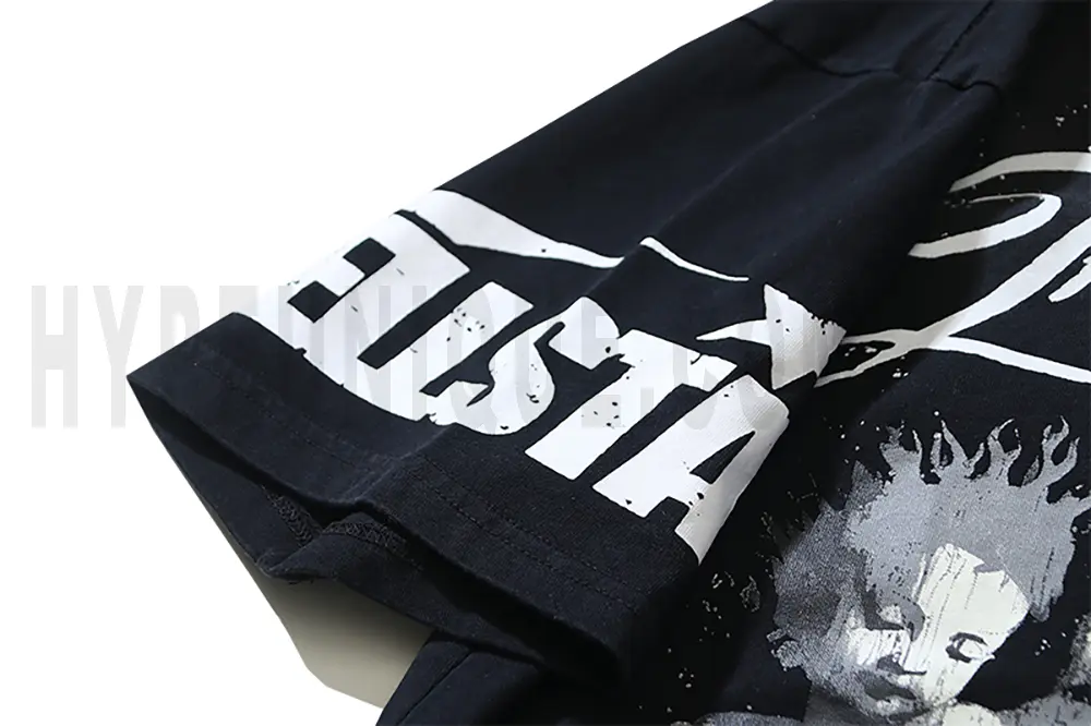 Detailed sleeve print design.