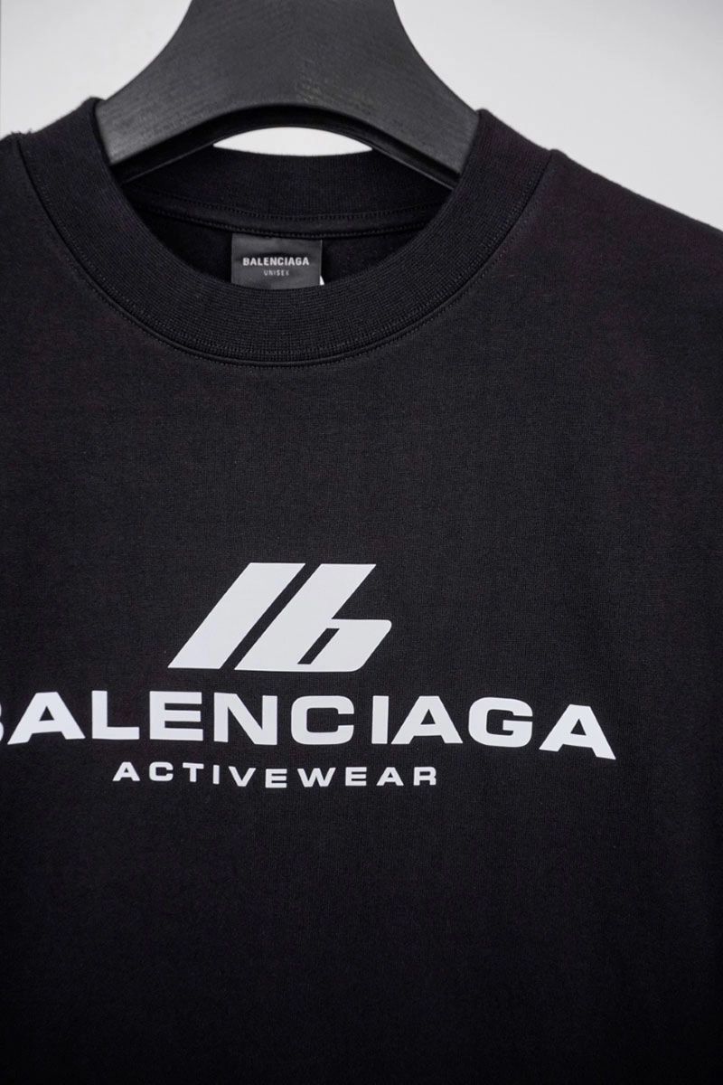 Balenciaga Ib Logo Reflective Print T-Shirt