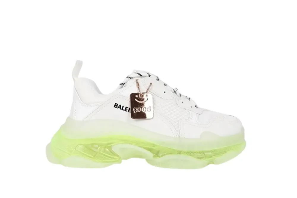 S SNEAKER-WHITE GREEN