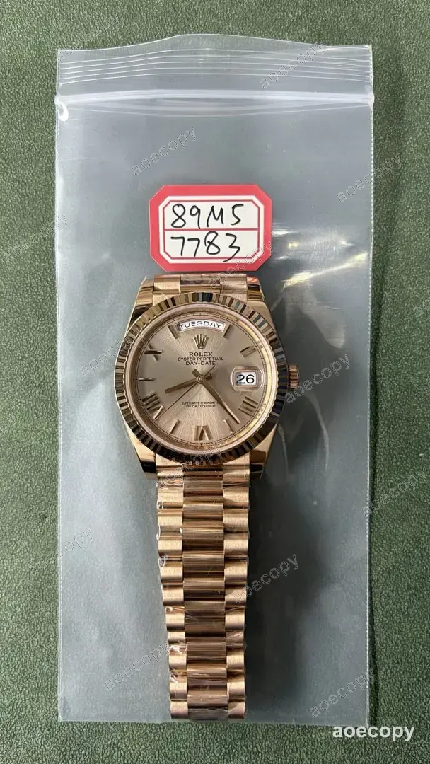 激安 ロレックス デイデイト ローズゴールド ウォッチ N級品 89M57783 No.0141