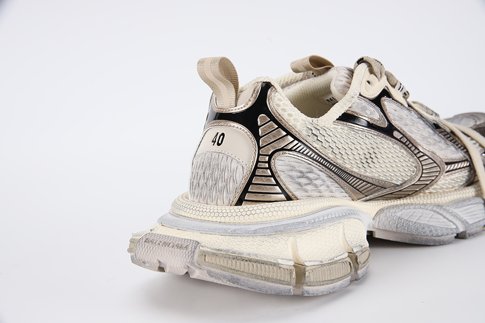 BALENCIAGA Men's 3XL Mesh Runner Quality Reps 9110 BEIGE/EGGSHELL
