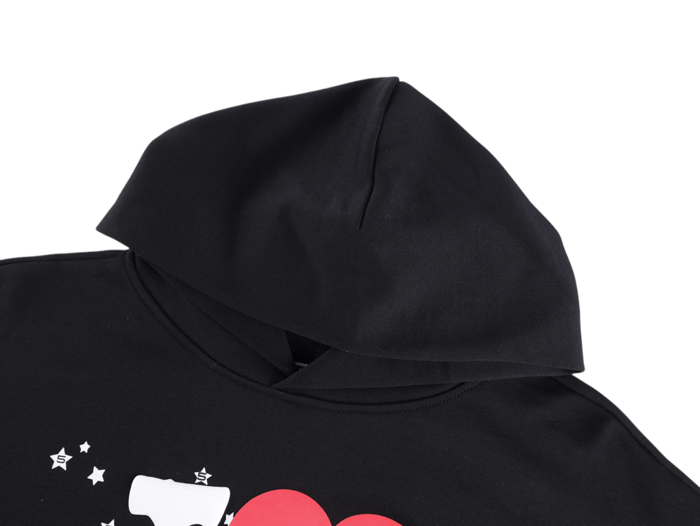 the black hoodie