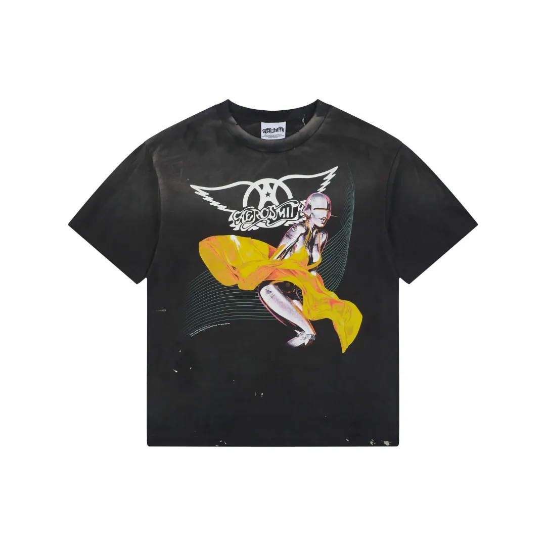 Saint Michael Yellow Marilyn Monroe Vintage Graphic T-Shirt