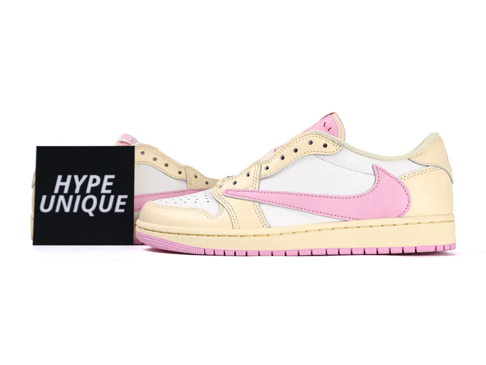 Travis Scott x Air Jordan 1 Low OG Muslin Shy Pink