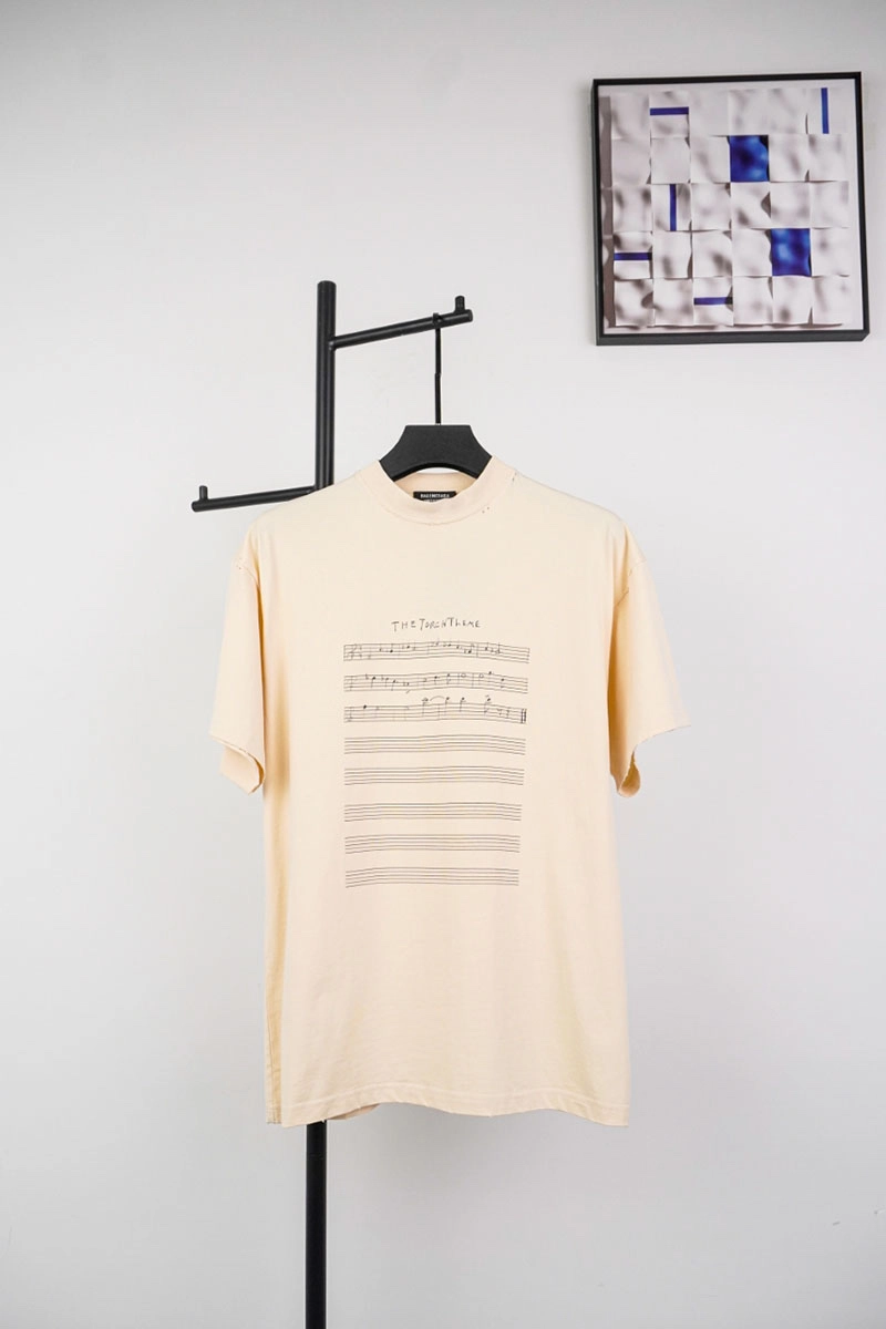 Music Note Print T-Shirt