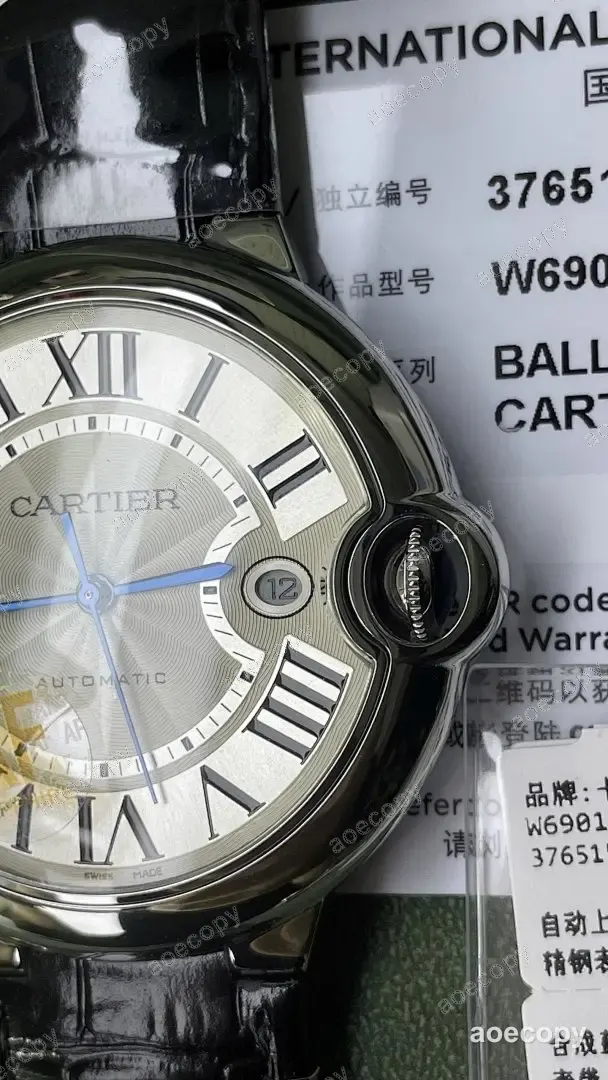 人気モデル カルティエ バロン ブルー クロコダイル調 ホワイト ウォッチ N級品 No.0084