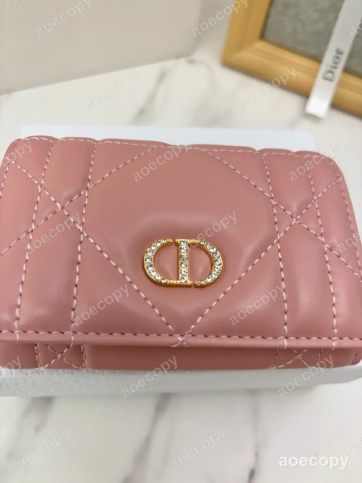可愛い新作 ディオール レザー ホワイト ウォレット N級品 No.0101