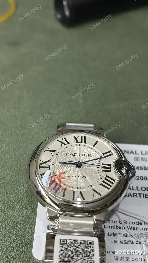激安 カルティエ バロン ブルー ホワイト ウォッチ N級品 No.0082