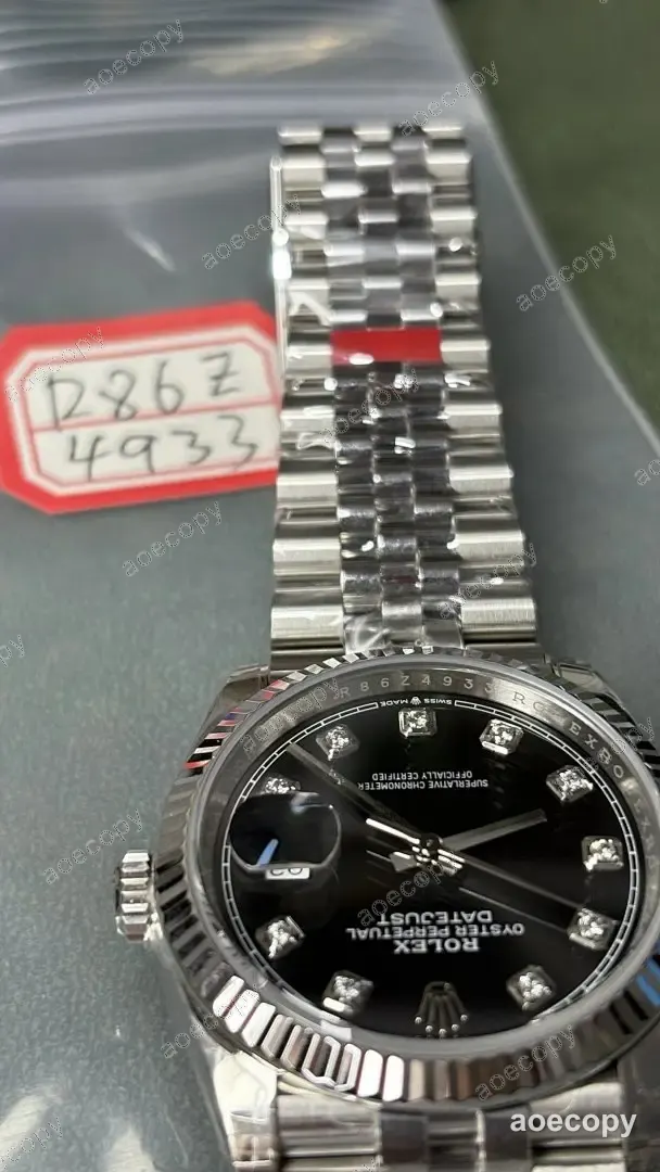 激安 ロレックス デイトジャスト ブラック ウォッチ N級品 R86Z4933 No.0222