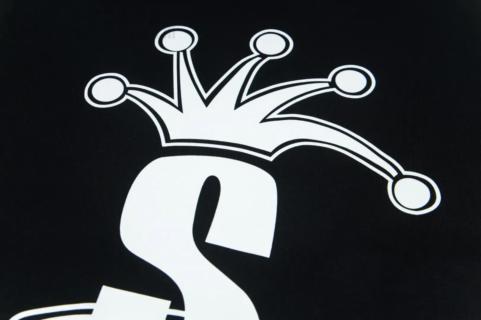 Printed graphic on the back of the garment