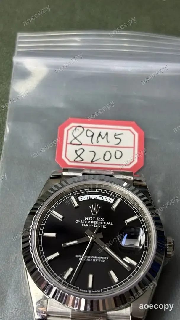 新作 ロレックス デイデイト ブラック ウォッチ N級品 89M58200 No.0177