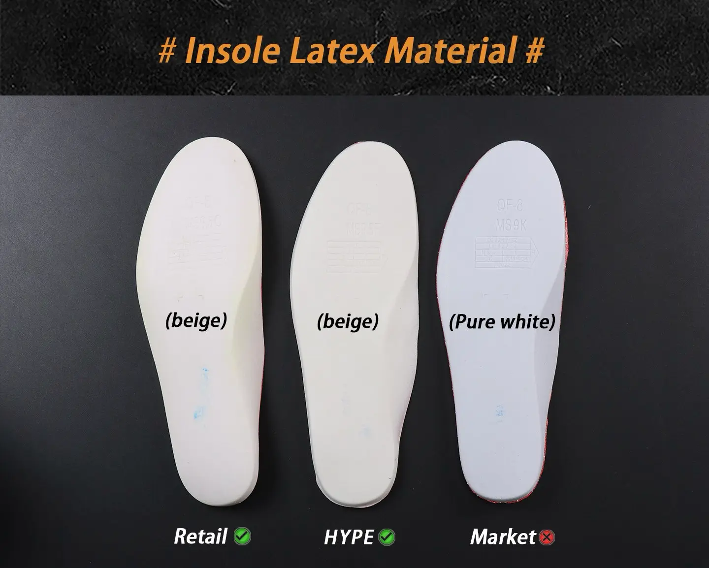 Insole comparison