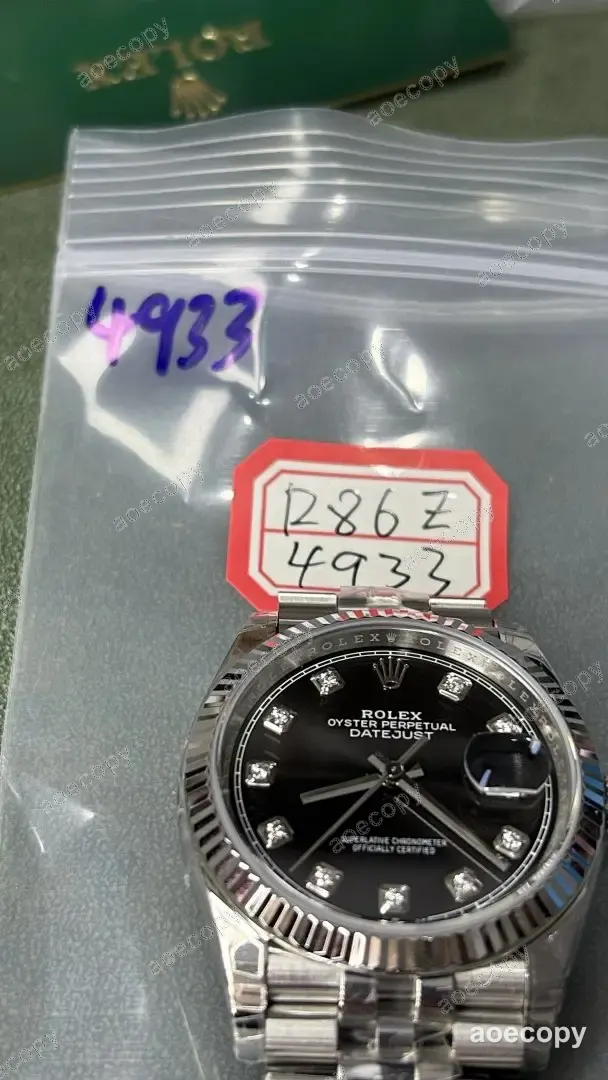 激安 ロレックス デイトジャスト ブラック ウォッチ N級品 R86Z4933 No.0222