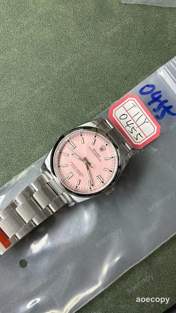 激安 ロレックス オイスターパーペチュアル ピンク ウォッチ 偽物 T11Y0455 No.0146