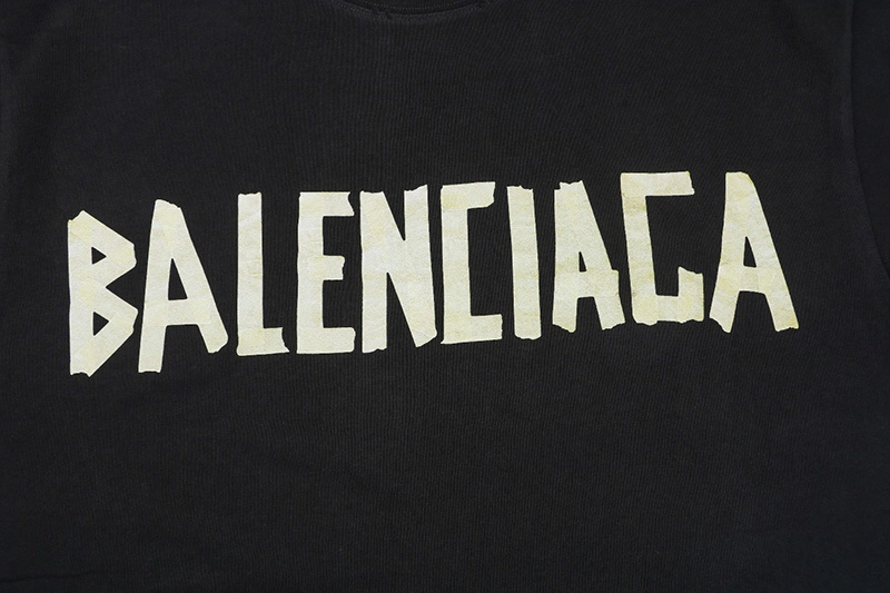 Balenciaga Yellow Tape Type T-Shirt Reps