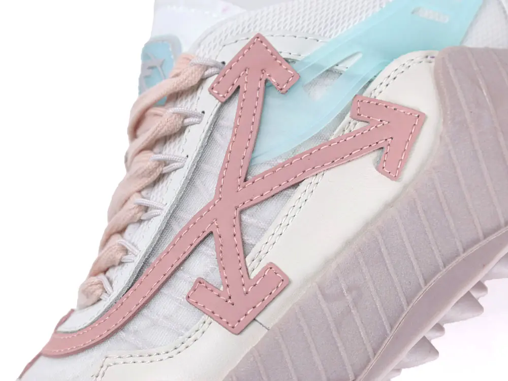 the pink off white logo