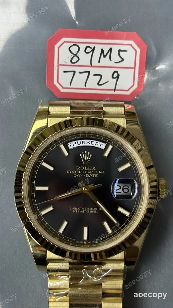 激安 ロレックス デイデイト ブラック ウォッチ N級品 89M57729 No.0060
